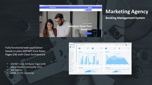 Marketing Agency Booking Management System - ASP.NET Core 8.0 Razor Pages (C#)