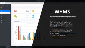 WHMS-LTE Warehouse Inventory Management System - ASP.NET Core 8.0 Razor Pages (C#)