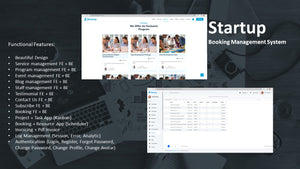 Startup Booking Management System - ASP.NET Core 8.0 Razor Pages (C#)