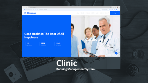 Clinic Booking Management System - ASP.NET Core 8.0 Razor Pages (C#)