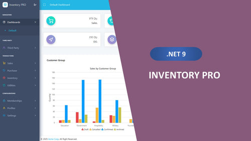 Inventory Management System - Inventory PRO - ASP.NET Core Razor Pages 9.x