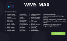 WMS-MAX Inventory Management System - ASP.NET Core 8.0 Razor Pages (C#)