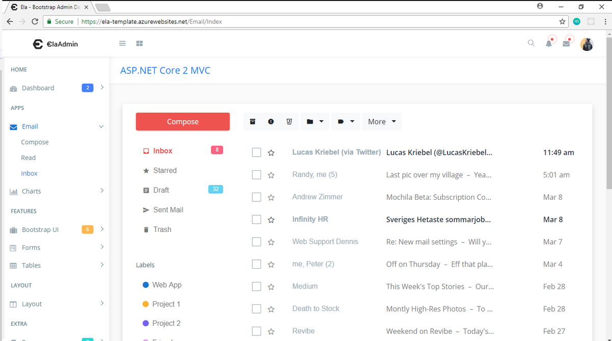 Ela Template in ASP.NET Core 5.x.x MVC – INDOTALENT STORE