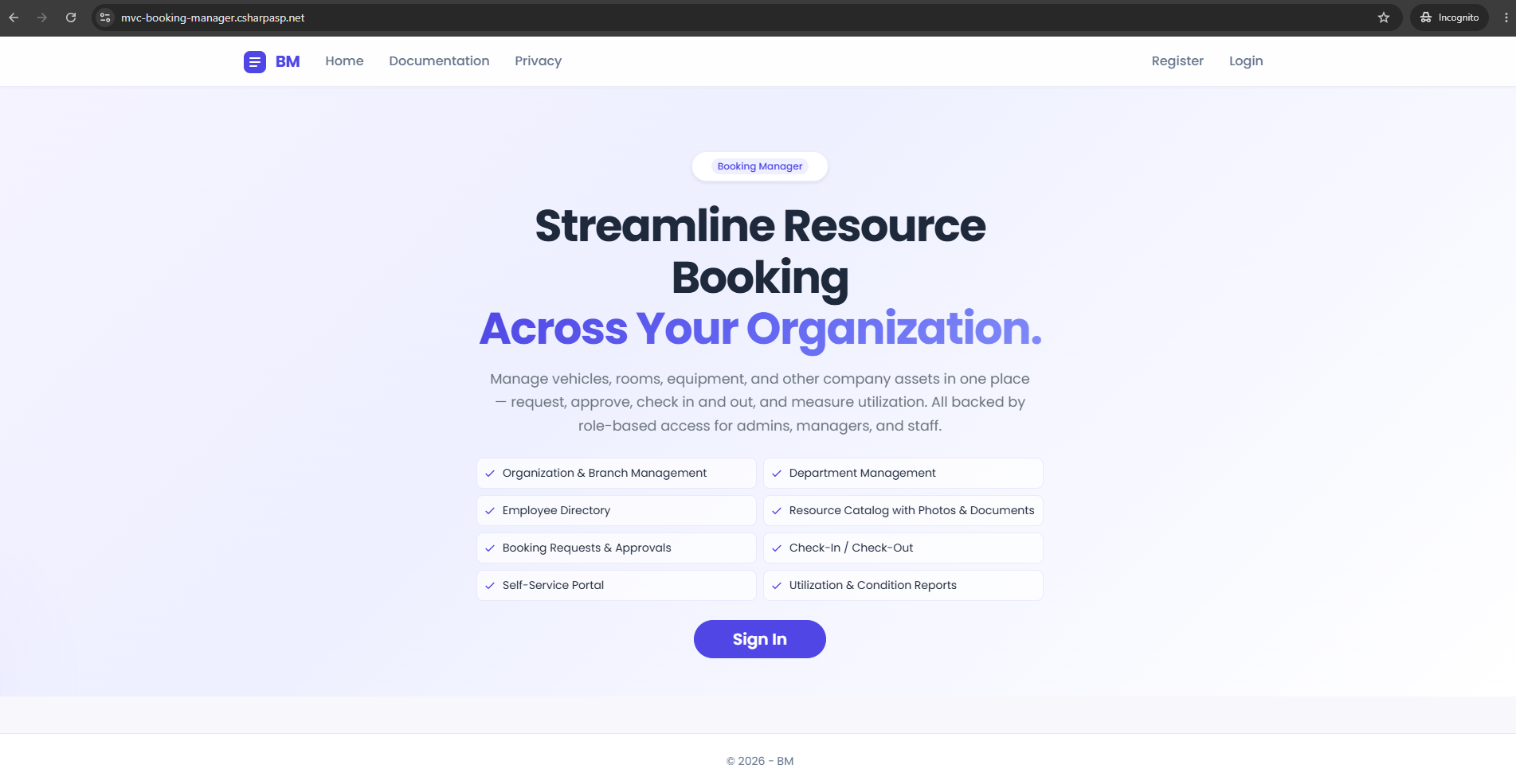 Booking Manager