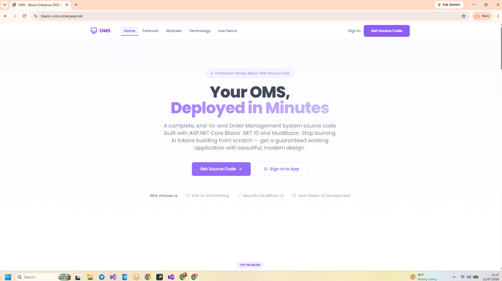 Blazor OMS