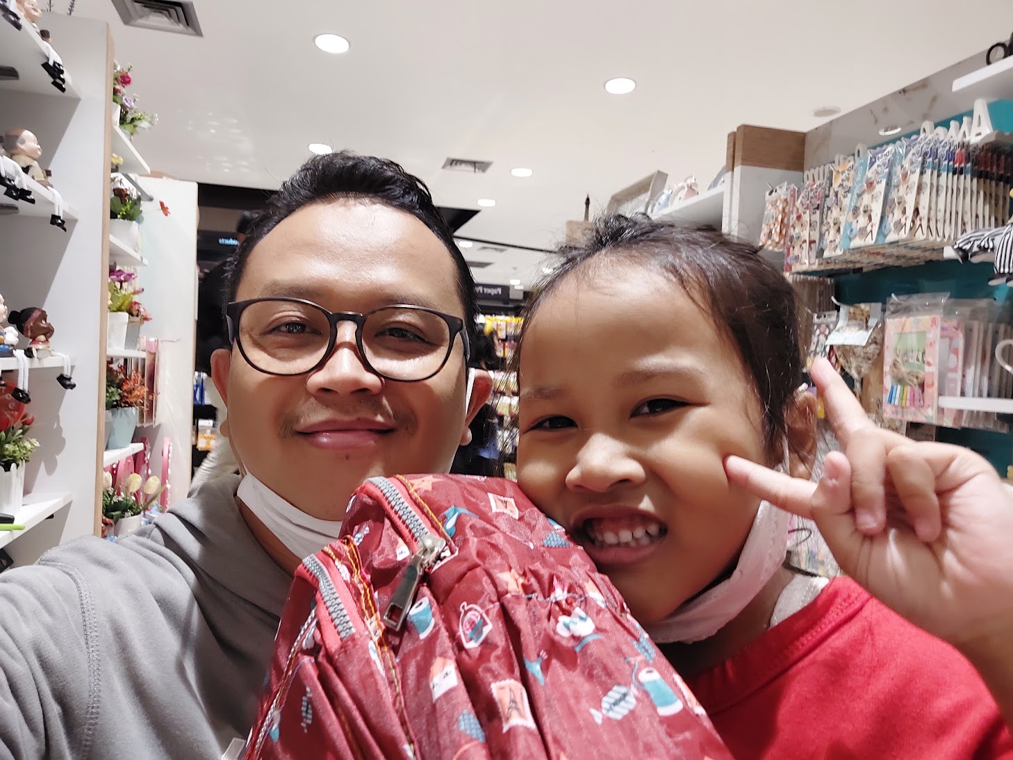 COVID journey — new bag for school