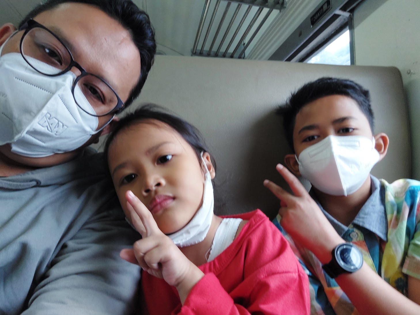 COVID journey — on the train